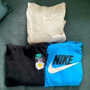 EUC! Lot of 3 boys Nike Hoodies